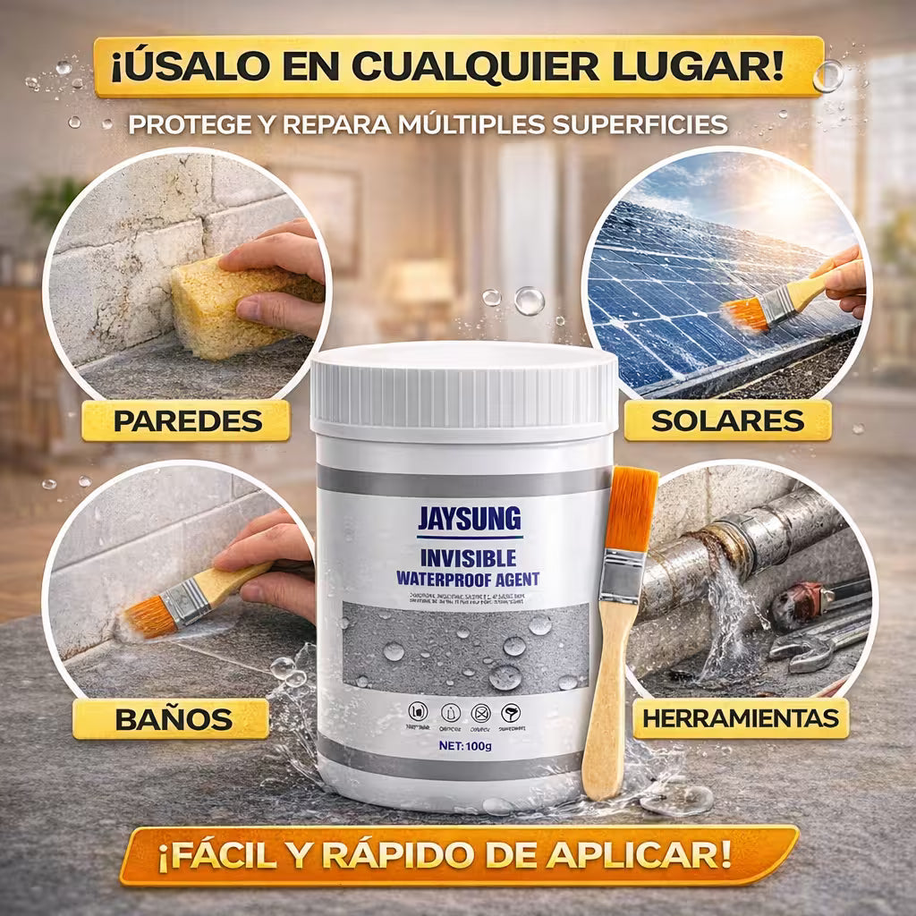 IRON SEAL® – 2x1 Impermeabilizante Profesional para Filtraciones y Grietas color transparente