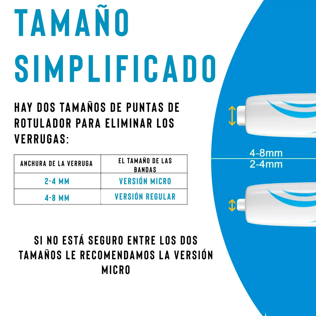 Removedor Rápido de Verrugas GRATIS 40 Bandas eliminadora de verrugas