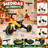 Triciclo Infantil 3 en 1  Barra Paseadora Ajustable + Pedales - El Regalo Perfecto para Navidad
