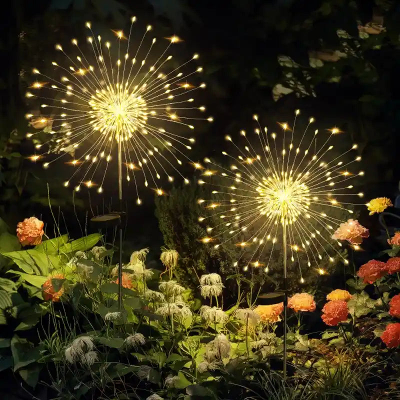Luminara™Luces Solares tipo fuegos artificiales, Transforman tu Jardín ✨ ¡Y hoy paga 1 GRATIS la segunda.