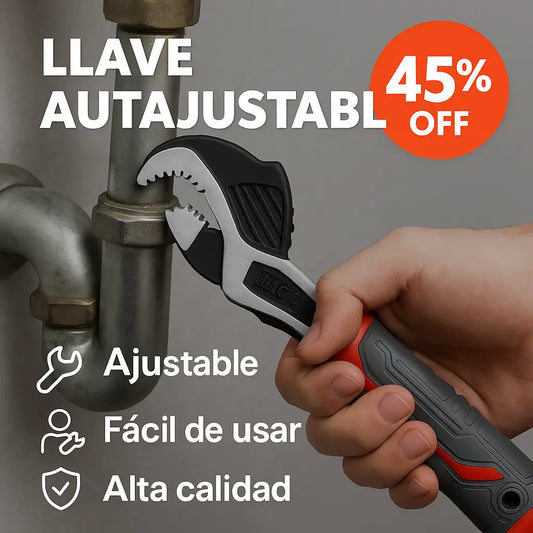 AutoGrip Pro™ — Llave autoajustable autobloqueante 6/8/10/12 Pulgadas