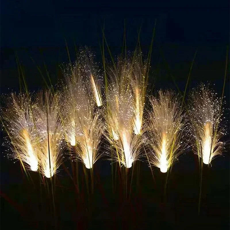Lámpara Solar LED de Cañas para Jardín