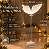 Mariposa Navideña LED con Movimiento Realista + Soporte de 1,35 m + Iluminación Decorativa