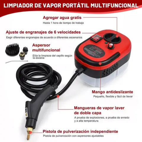 Limpieza a vapor profesional para tu carro, sin esfuerzo y sin químicos.