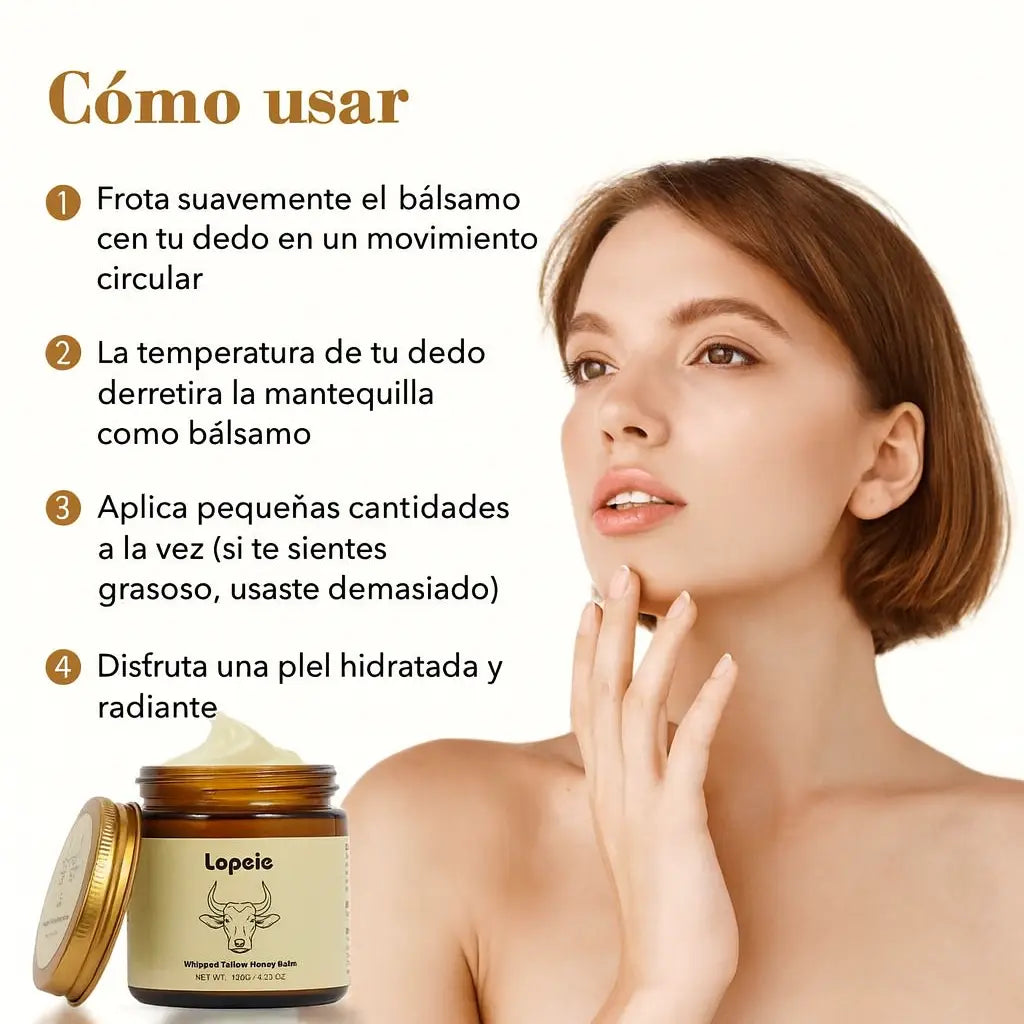 LOPEIE el "Secreto" de Abuela para una Piel de Seda: Hidratación Profunda con Sebo de Ternera 100% Puro.