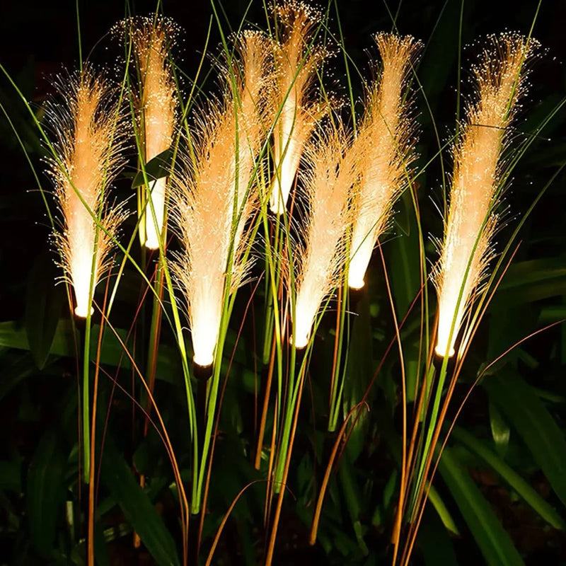 Lámpara Solar LED de Cañas para Jardín