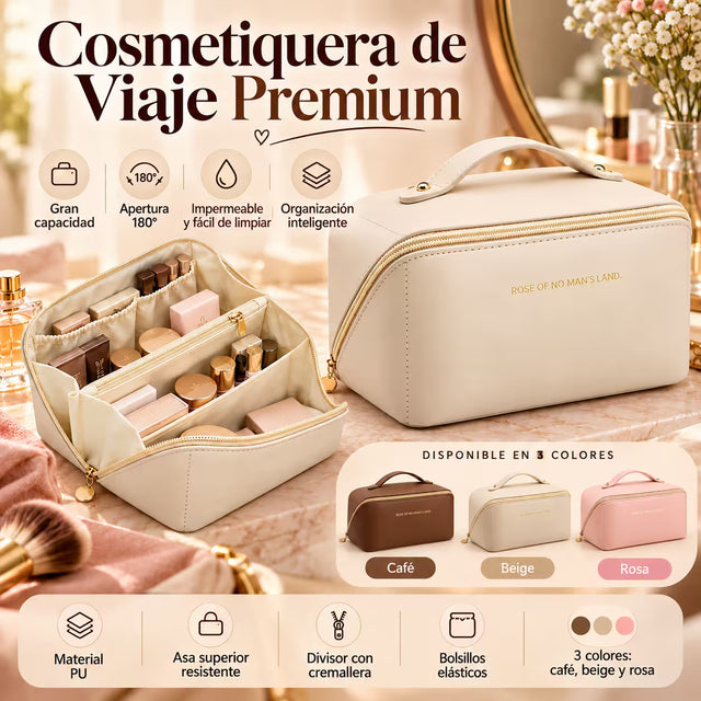 Cosmetiquera de Piel Impermeable