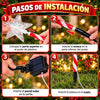 Luces Solares Navideñas para Exterior