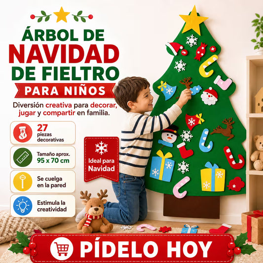 ARBOL DE NAVIDAD PLEGABLE DE PARED